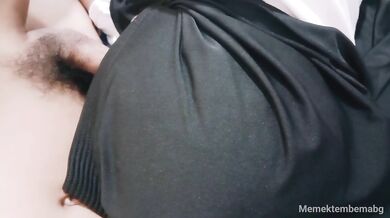 Nice hijab wife getting throat fucked deep drilled by big cock