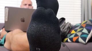 MaleFeetXXX.com - Johnny S shows off his perfect body and suckable feet while relaxin