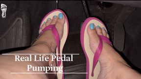 Juliette_RJ Real life Pedal Pumping in Flip Flops including cum countdown - PEDAL PUMPING - SPANKING - BBW LEGS - REVVIG - CUM COUNTDOWN - FOOT FETISH - ARCHED FEET - DRIVING - FLIP FLOPS