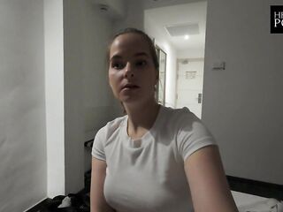 This chab bangs me in El Arenal, Mallorca. The chambermaid disturbs us, but this guy proceeds to screw me. Vlog