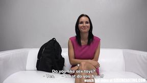 ”Amazing Czech casting babe just needs oil & toys to get off”