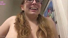 Naked Big Boobs & Delivery pizza guy