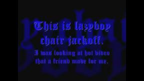 Lazy Boy 18+ Chair Jackoff: Black Gay Man Enjoys BBC Masturbation Session