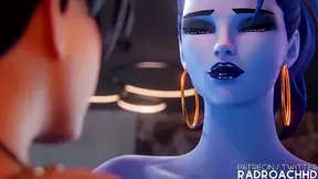 Reyna Seduces Lonely Gamer with Lush Curves in Hot Hentai Encounter