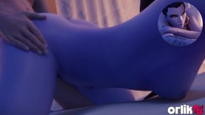 Widowmaker From Overwatch - Sniper Mission Failed Because of Big Cock - Doggystyle &amp; Beach Jack-o Pose Big Ass Fuck 3D