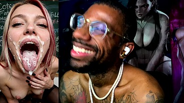 Sexy Pet Slut With Her Mouth Completely Cum Covered, AI Generated