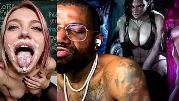 Sexy Pet Slut With Her Mouth Completely Cum Covered, AI Generated