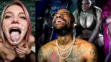 Sexy Pet Slut With Her Mouth Completely Cum Covered, AI Generated