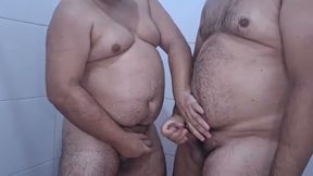 Fucking a Married Man Secretly in the Shower at Home