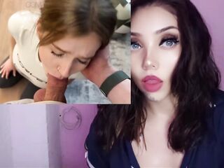 Golden-haired with large natural boobs bangs her boss