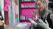 Apprentice Gets Anal Fucked While Tattooing Customer