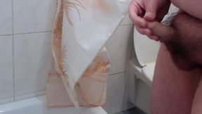Cumshot in shower