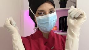 Relaxing Eye Examination, Penis Examination with surgical glove fetish (JOI)