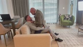 Suit & Tie Seduction: Muscular Zak Anderson Dominates Zach Elliott