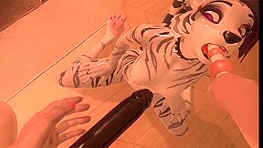 Juno Plays Anthro Heat In Vr - Gamer Girl And Car Toon