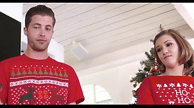 Step sister gives her stepbro a hot handjob and gets a creampie