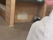 Horny Guy Masturbating In Front Of Strangers In Public Sauna 🍆💦