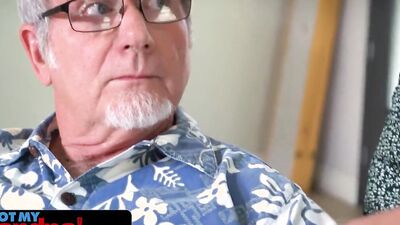 Not My Grandpa - Plumpy Assed Teen Bends Over For Her Horny Step Grandfather And Drains His Cum (Paige Owens)