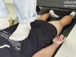 POV Trample Therapie: Soft Ramrod and Body Trampling Footjob - socks, barefoot, shoes! - Bellafussara