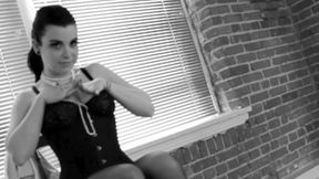 Vintage Corset Striptease with Sybil Hawthorne