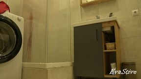 Stepmom's Sensual Shower Surprise: A Mature Beauty's Intimate Moment