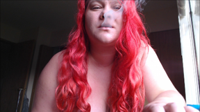 Morning Naked Window BBW Smoking