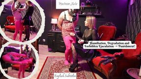 Humiliation & Handjob ? Forbidden Ejaculation ? CBT Punishment  - Mistress Julia