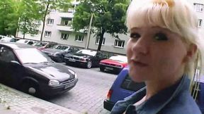 A curvy German beauty pleasing a cock with her moist holes