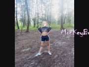 Pinay Girl Behind the scenes of a nude shoot outdoor