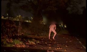 Caught whilst jerking naked and barefoot in public