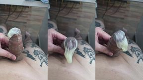 camisinha cheia de semen - tomaria esse leite?