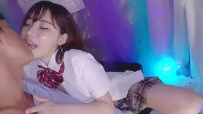 Curvy Japanese babe caught naked up and fucked by her lover