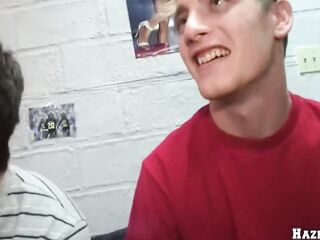 GAYWIRE - Pledge Hazing Twist: Brilliance Gap Prank Leaves Frat Lads Shocked And Gratified