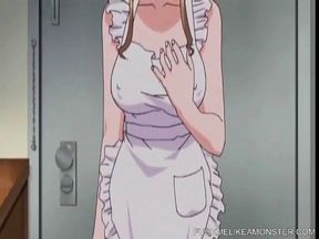 Hot Maid In A Naked Apron Pleases Master