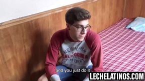 LecheLatinos.com - Arthur Joseph beats boredom with his hungry cock