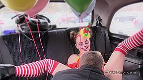 Clown Babe Squirts And Fucks In