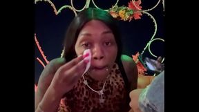 Carriage ride facial with cum walk