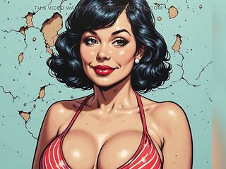 Big Boob Sweethearts in Swimsuits Art