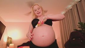 36 Weeks Pregnant Update: Oiled Heavy Tight Belly Rub, Aches & When Will I Pop?
