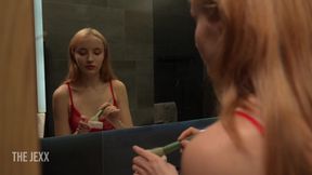 Stunning Polly Yangs came to the casting to jump on a dick for facial