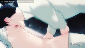 Yaoi femboy animation choked raw and wild