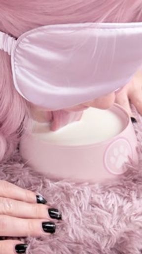 purple bitch sucks juicy cock