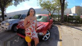 Roadside - Latina Fucks Her Car Mechanics Dick For A Favor