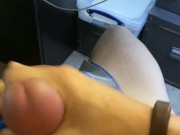 Daddy Jerking off by the computer