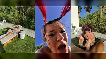 Sabien Demona Rides BBC Raw & Wet — POV