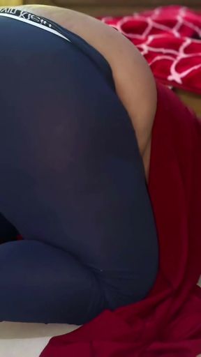 Stepmom Stuck Under Bed When she clean Stepson's room &amp; now she want anal fuck from him   Clip 1