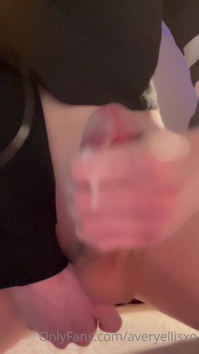 HOT POV FEMBOY STROKE CUM