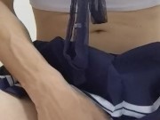 男の娘がピンクのパンツを女装したらムラムラしちゃって、射精しちゃいました・・・