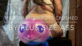Medium sized Inflatable Toys crushed by 115kg Plus Size Ass