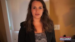 Horny Brunette MILF Lilly M Sucks A Cock And Gets Her Pussy And Ass Fucked!